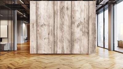 Light wooden desk. Oak fence texture. Old wood brown background. Hardwood timber pattern. Dirty rustic striped frame with copy space. Vintage natural gray planks surface. Wall mural