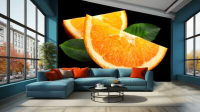 Ctrus fruit orange closeup Wall mural