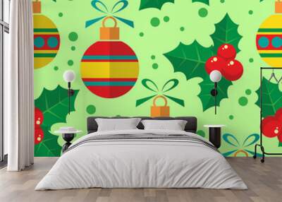 christmas seamless Wall mural