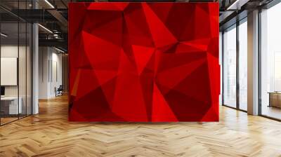 red background Wall mural