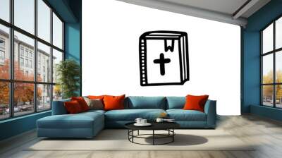 Doodle-style Bible. isolated illustration Wall mural