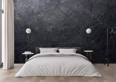 Black concrete background Wall mural