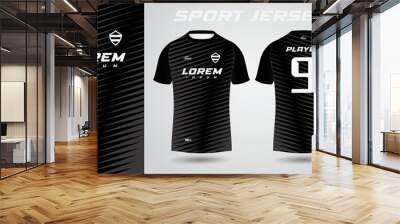 black shirt sport jersey design Wall mural