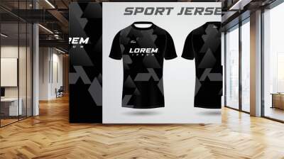 black shirt sport jersey design Wall mural