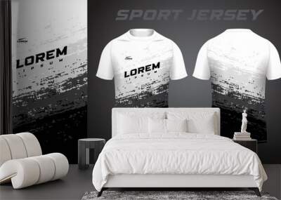 black white shirt sport jersey design Wall mural