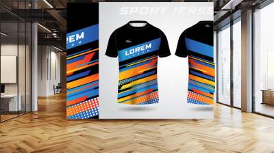 colorful t-shirt sport jersey design Wall mural