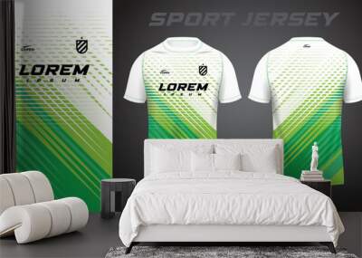 green shirt sport jersey design Wall mural