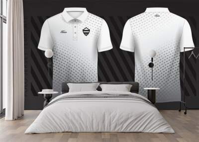 polo white t-shirt sport jersey design Wall mural