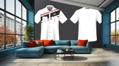 short sleeve work shirt Wall mural