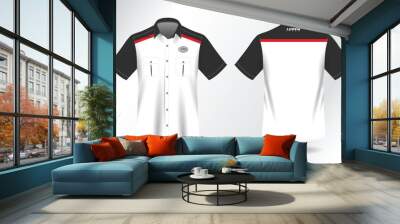 short sleeve work shirt Wall mural