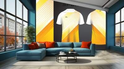 yellow shirt sport jersey design Wall mural