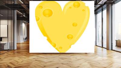 Vector design element in flat style -
heart shaped like cheese.
The design element can be applied for a banner, flyer, sticker, t-shirt, greeting card. Wall mural