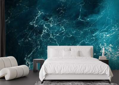 deep blue sea water texture Wall mural