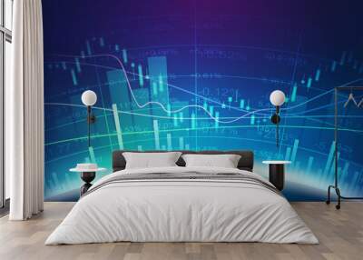 Stock exchange concept Wall mural