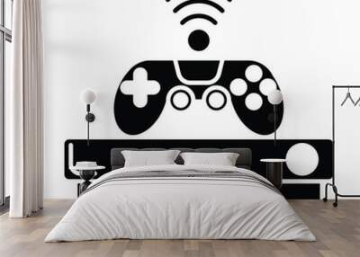 Console game icon vector on white background Wall mural