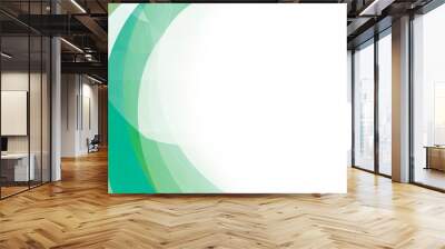 Abstract background from green frame with white space for text. Wall mural