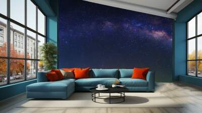 Milky Way with stars and space dust at night Wall mural