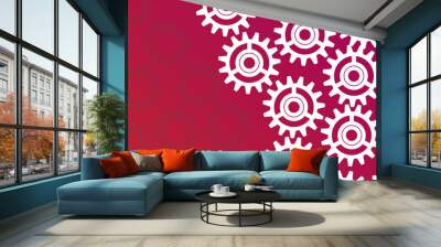 gear pattern technology future multiple on gradient background ep.5. Wall mural