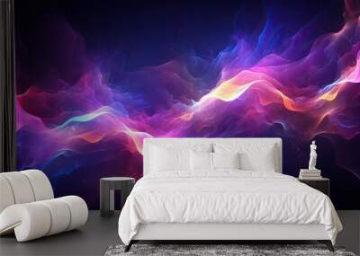 abstract background with glowing lines Wall mural