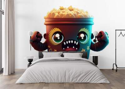 3d monster cake Wall mural