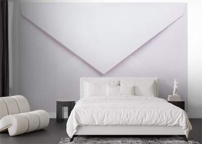 Closed Envelope on a Clean Background, Conveying the Concept of Communication and Privacy. Wall mural