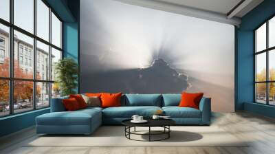 Clouds with silver lining Wall mural