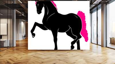 horse silhouette  Wall mural