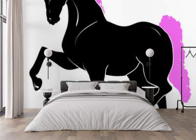 horse silhouette Wall mural