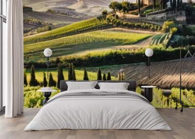 Idyllic Tuscany, Italy Landscape Wall mural