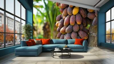 Mabroom Dates Dates fruit background Wall mural