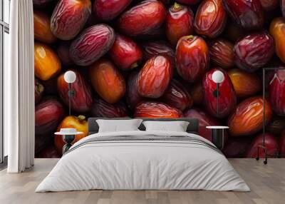 Sukkari Dates fruit background Wall mural