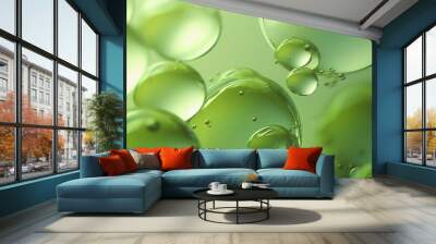 Clean green Hydrogen energy fuel water element bubble artificial reflection	 Wall mural