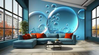 Hydrogen water element bubble artificial reflection	 Wall mural