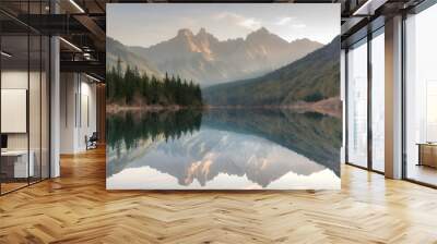 lake in mountains Wall mural