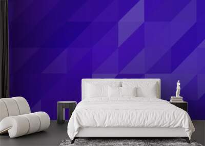 Blue Purple gradient Polygon Mosaic Background, business and corporate background Wall mural