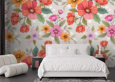 Flowers pattern1360 Wall mural