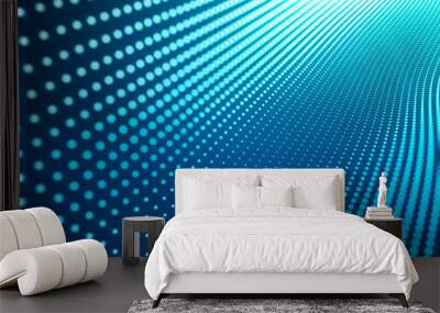 Abstract background. Molecules technology with polygonal shapes, connecting dots and lines. Connection structure. Big data visualization. Wall mural