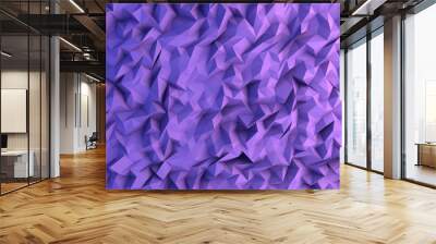 Abstract purple Triangle Geometrical Background illustration Wall mural