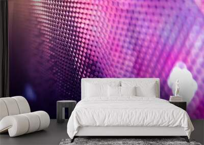 CloseUp LED blurred screen. LED soft focus background. abstract background ideal for design. Wall mural