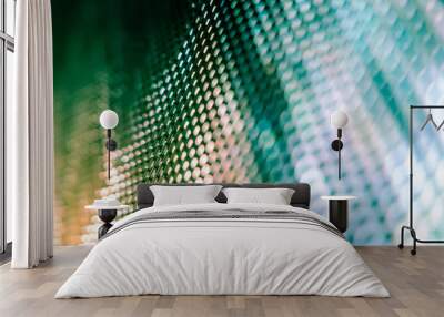 CloseUp LED blurred screen. LED soft focus background. abstract background ideal for design. Wall mural