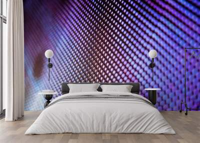 CloseUp LED blurred screen. LED soft focus background. abstract background ideal for design. Wall mural