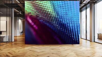 CloseUp LED blurred screen. LED soft focus background. abstract background ideal for design. Wall mural