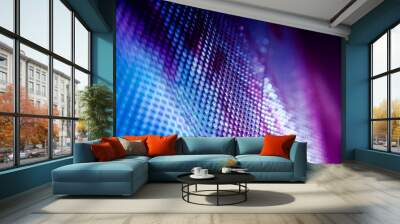 CloseUp LED blurred screen. LED soft focus background. abstract background ideal for design. Wall mural