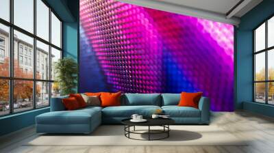 CloseUp LED blurred screen. LED soft focus background. abstract background ideal for design. Wall mural