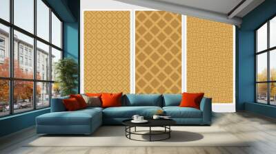 hree islamic flat pattern vector Wall mural