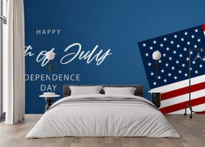 Happy Fourth of July Independence day USA Background Design Wall mural