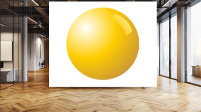 golden ball icon Wall mural