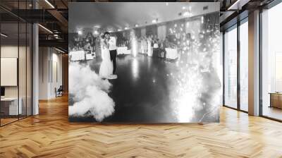 Beautiful wedding dance Wall mural