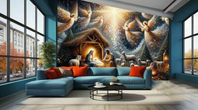 The First Christmas: Celebrating the Nativity Wall mural