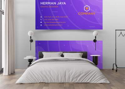 Modern professional business card Wall mural